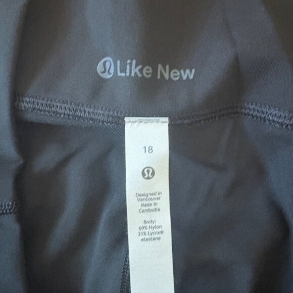 Lululemon Athletic Wunder Under HR Tight Yoga Pants 28” Black Women’s Size 18 - Picture 9 of 10